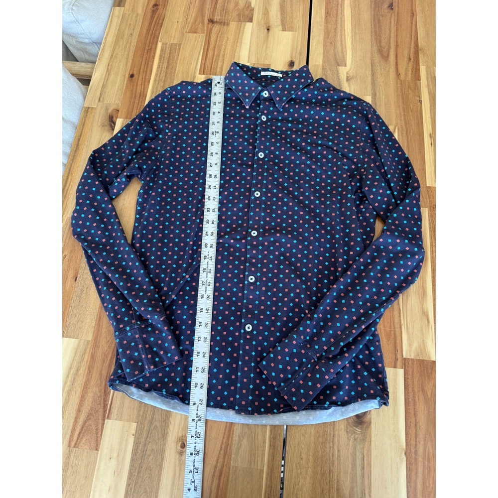 GOOD MAN BRAND MENS BLUE COTTON BLEND SPORT/DRESS SHIRT SIZE M soft
